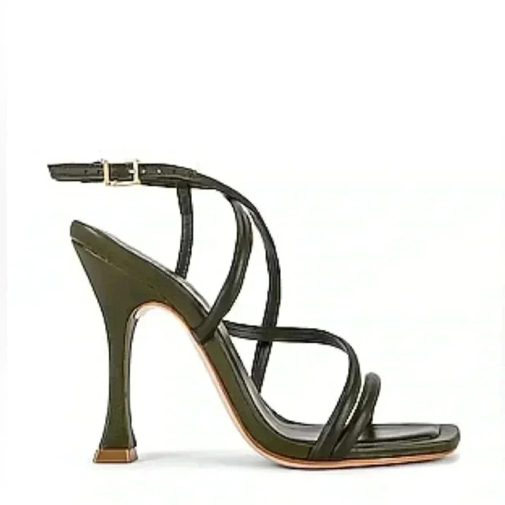 Schutz - Lovi Sandal In Military Green Nwb (Sz 10)